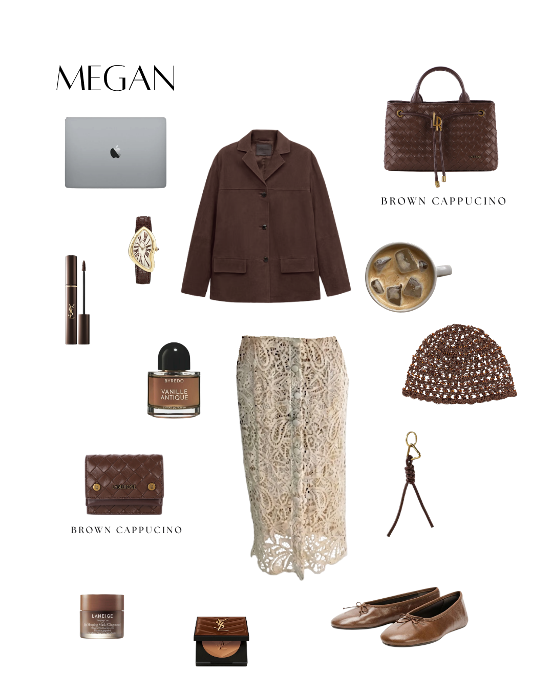 Portafoglio MEGAN WALLET - BROWN CAPPUCCINO