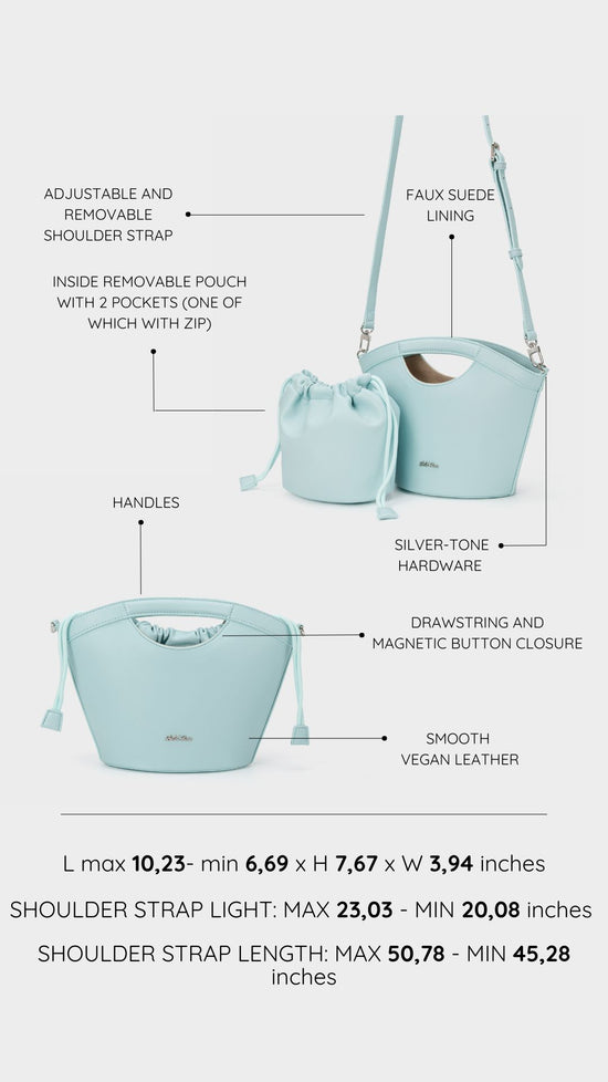 Handbag JOY - TURQUOISE