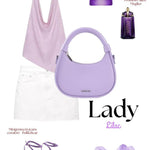 Mini handbag LADY -LILAC