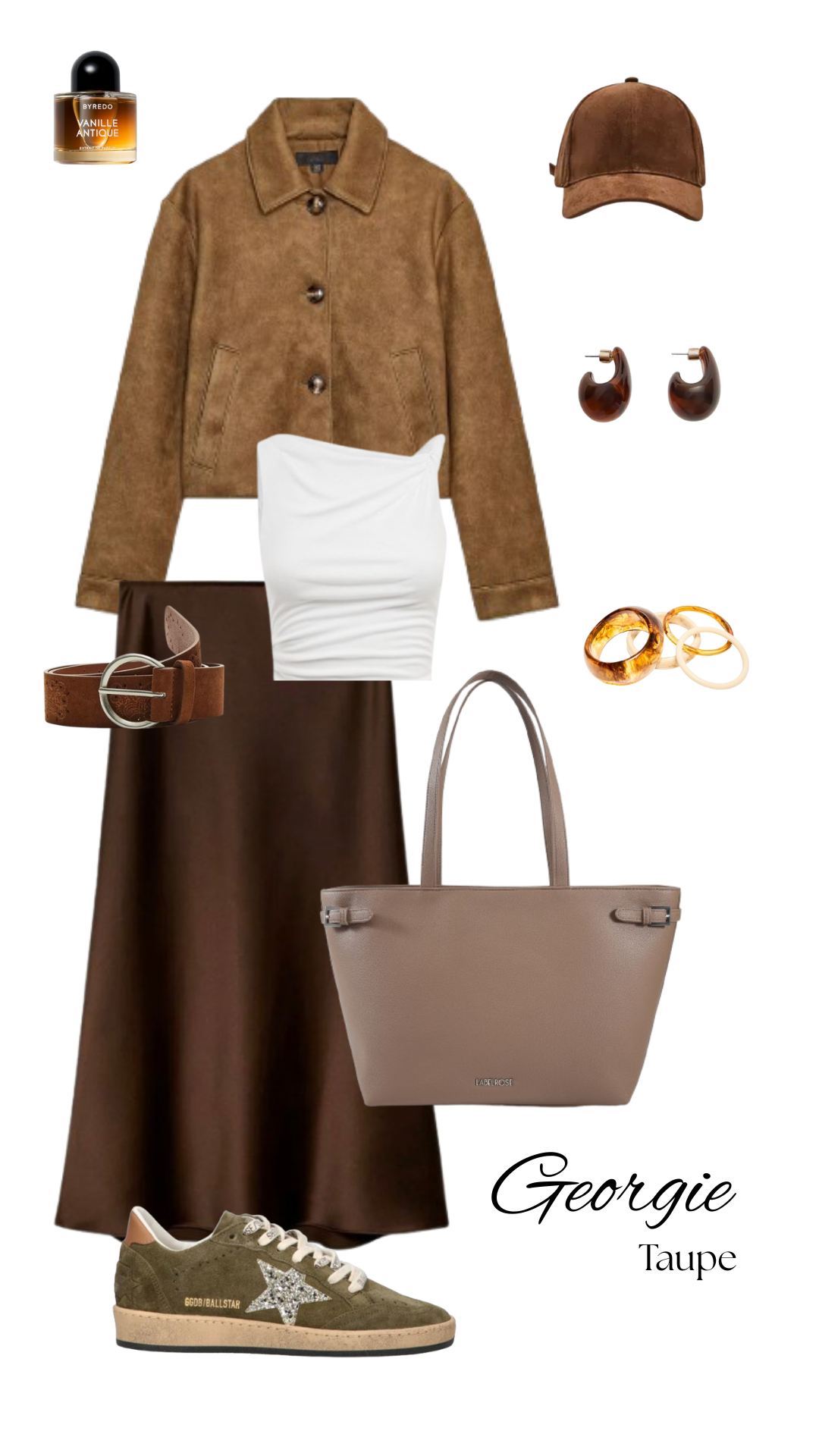 Borsa a spalla Georgie - TAUPE