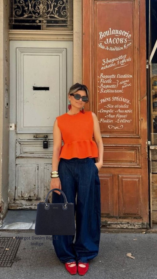 Bolso de mano MARGOT BIG DENIM LE - ÍNDIGO