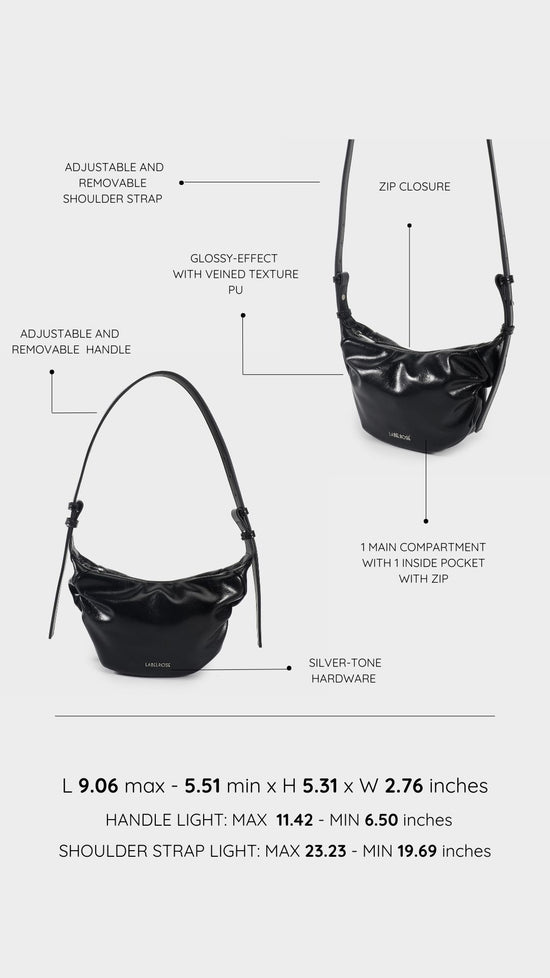 Borsa a spalla PENNY - BLACK