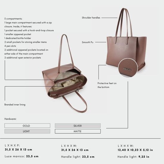 MELISSA BIG Shoulder Bag - MAUVE