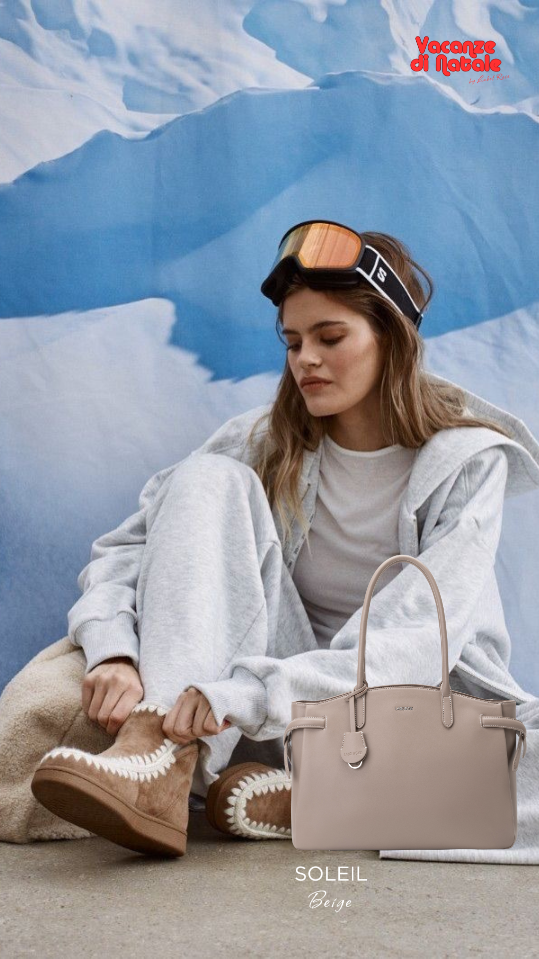 Borsa a spalla SOLEIL- BEIGE