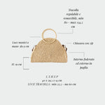 Bolso de paja DUNE - BEIGE