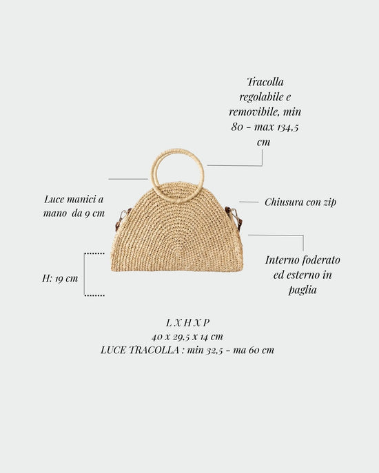 DUNE straw bag - BEIGE