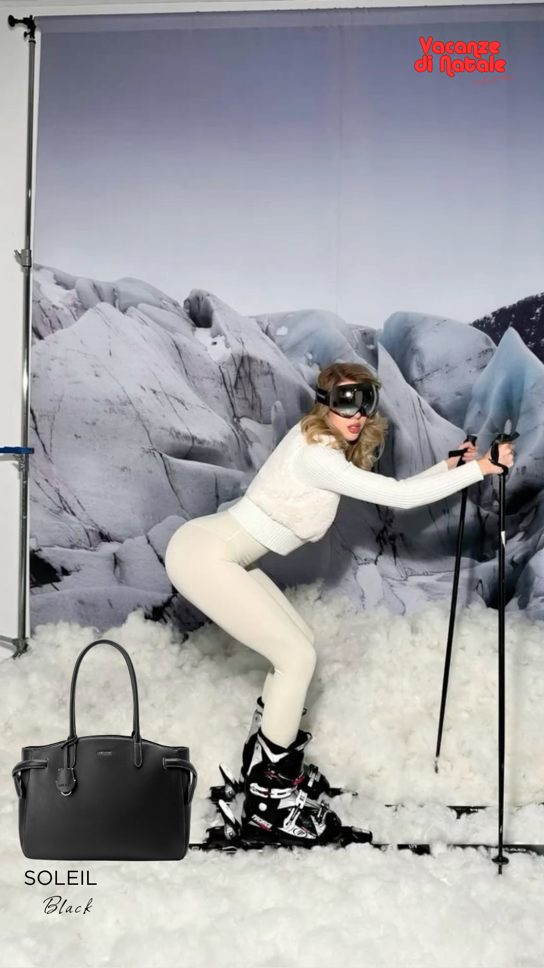 Borsa a spalla SOLEIL- BLACK