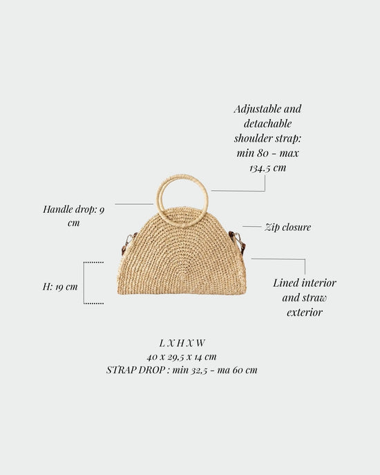 DUNE straw bag - BEIGE