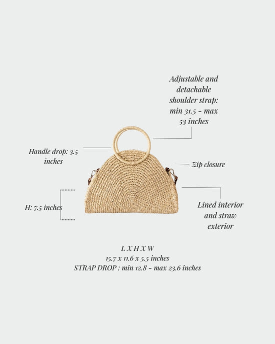 DUNE straw bag - BEIGE