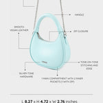Bolso de mano mini LADY - AZUL CLARO