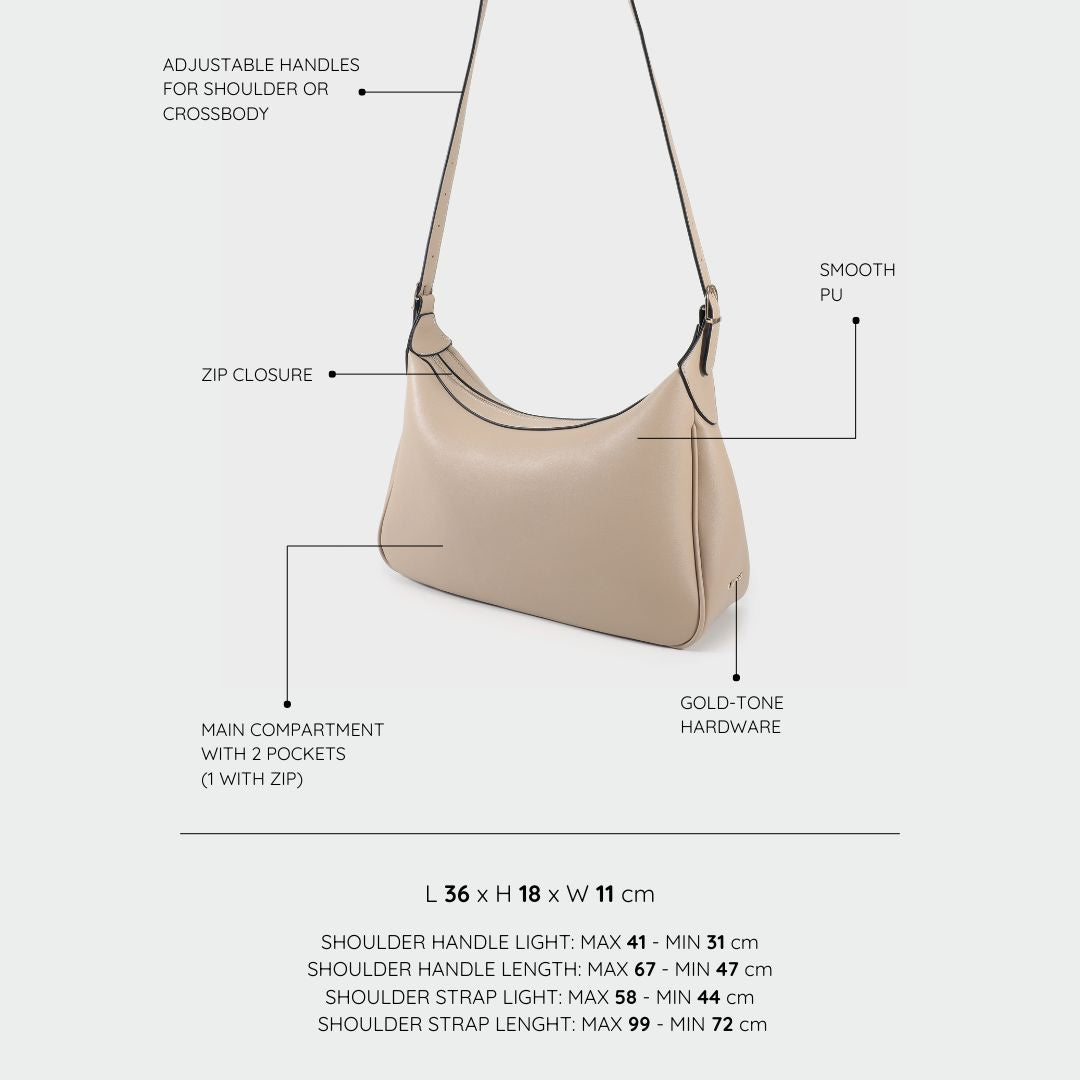 Borsa a spalla GABRY - BEIGE