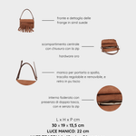 Borsa a spalla MEREDITH - LIGHT BROWN