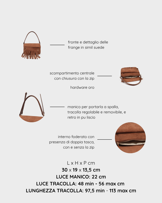 MEREDITH Shoulder Bag - LIGHT BROWN