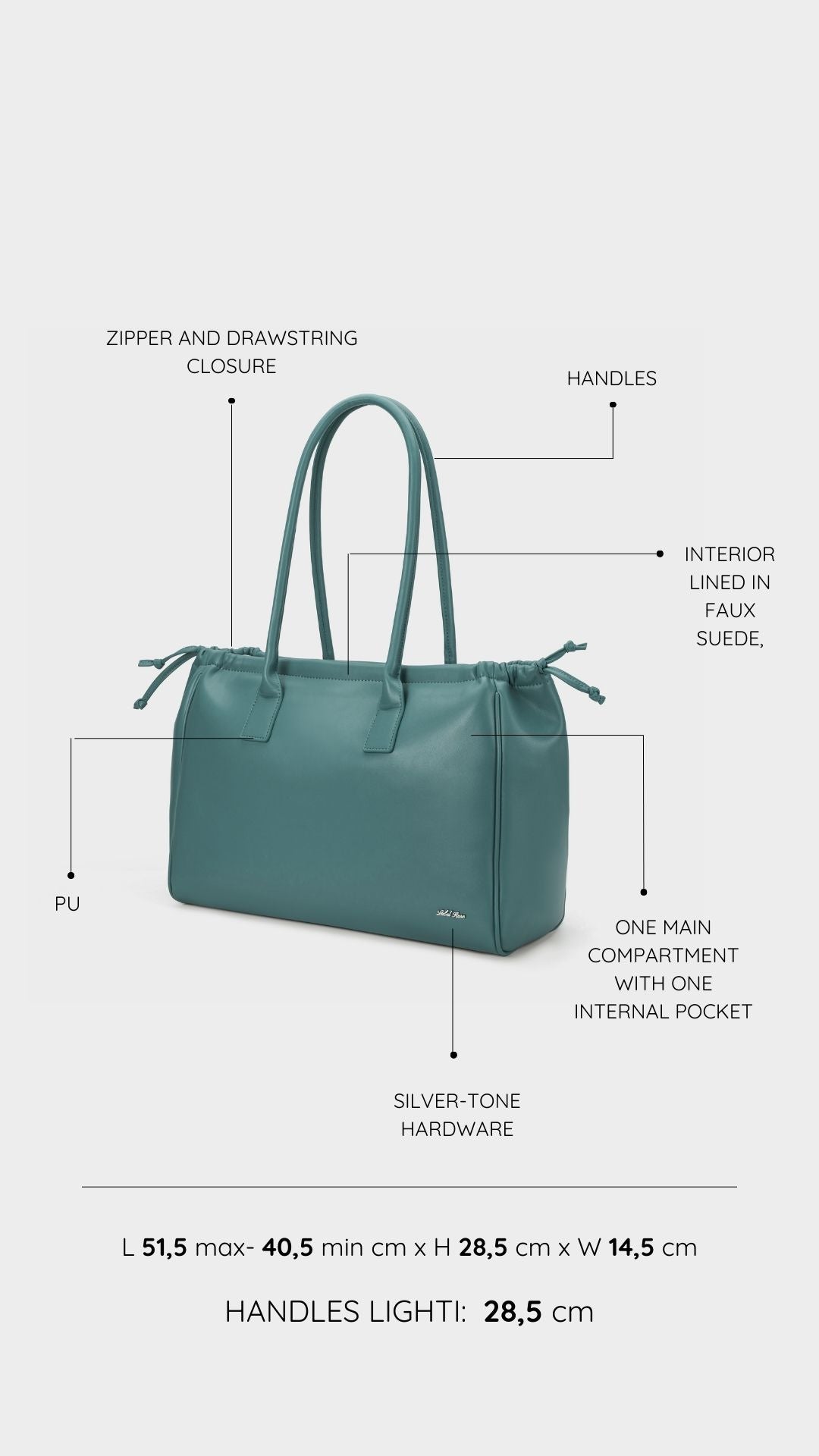 Borsa a spalla SKYLER- GREEN