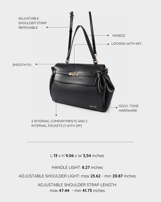 Borsa a tracolla QUINN- NERO