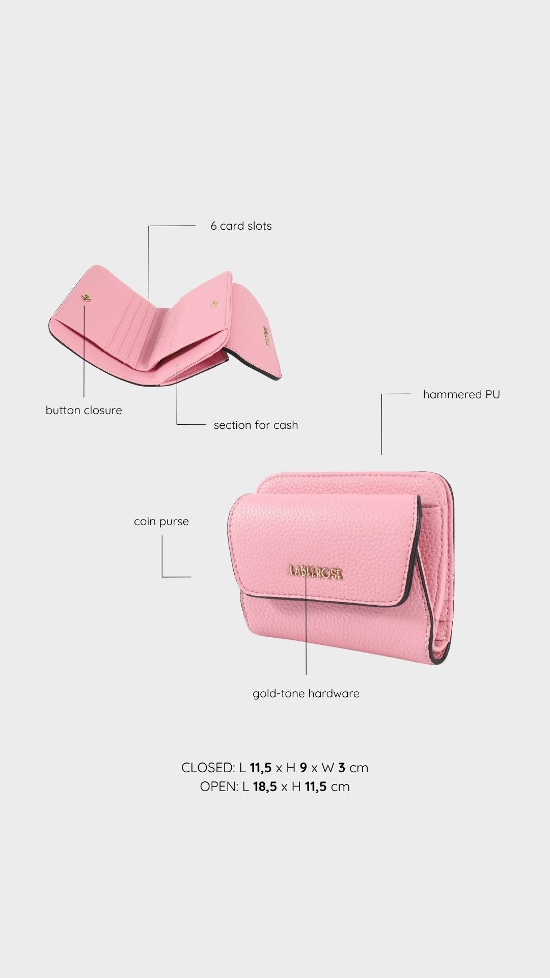 Portafoglio MISTY WALLET - PINK