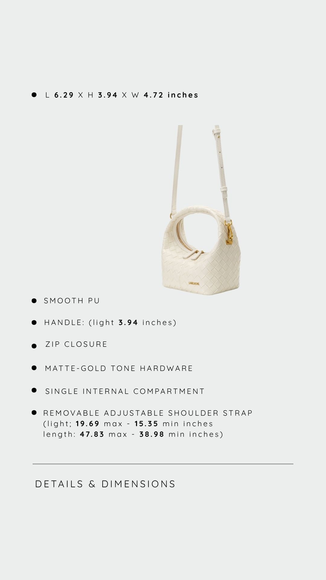 Borsa a mano WEAVE ICON - MILK
