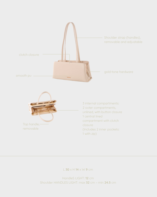 Borsa a mano PEARL- NUDE PEARL