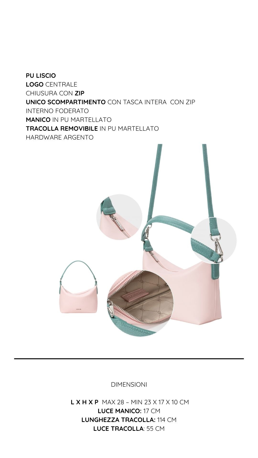 Borsa a spalla JUDITH 2.0 - PINK
