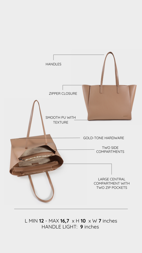 Borsa a spalla MELISSA BIG -BEIGE