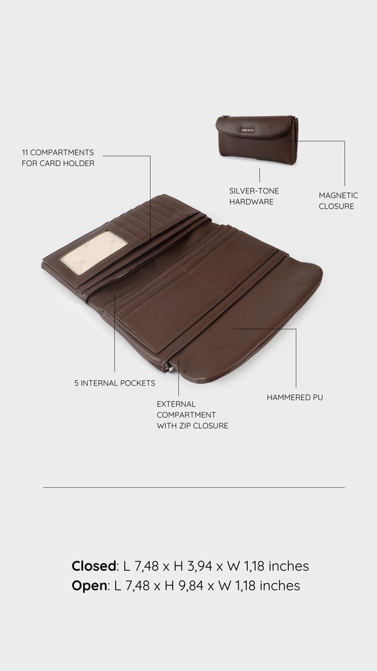 Portafoglio GEORGIE WALLET - BROWN