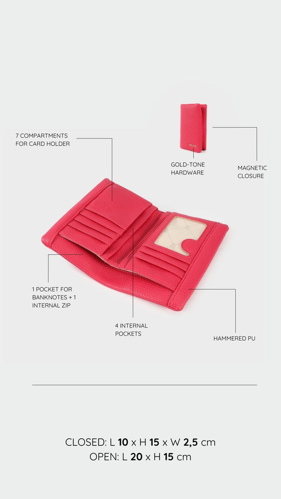 CHERYL BIG Wallet - STRAWBERRY