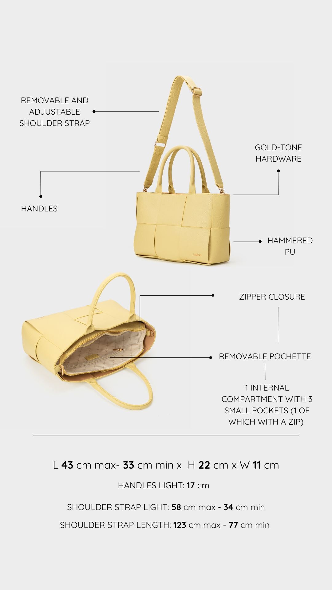 ROSY Handbag - DAFFODIL