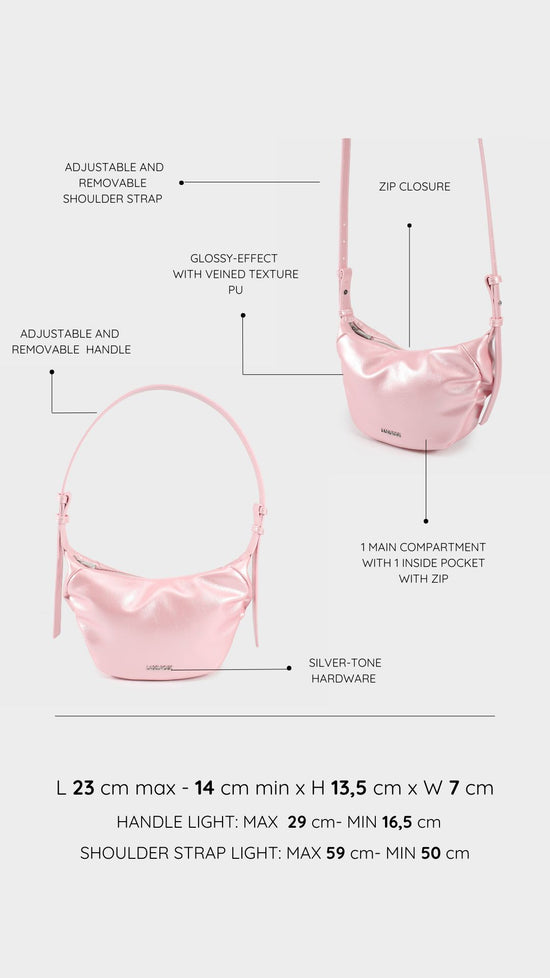 Borsa a spalla PENNY - PEARLY PINK