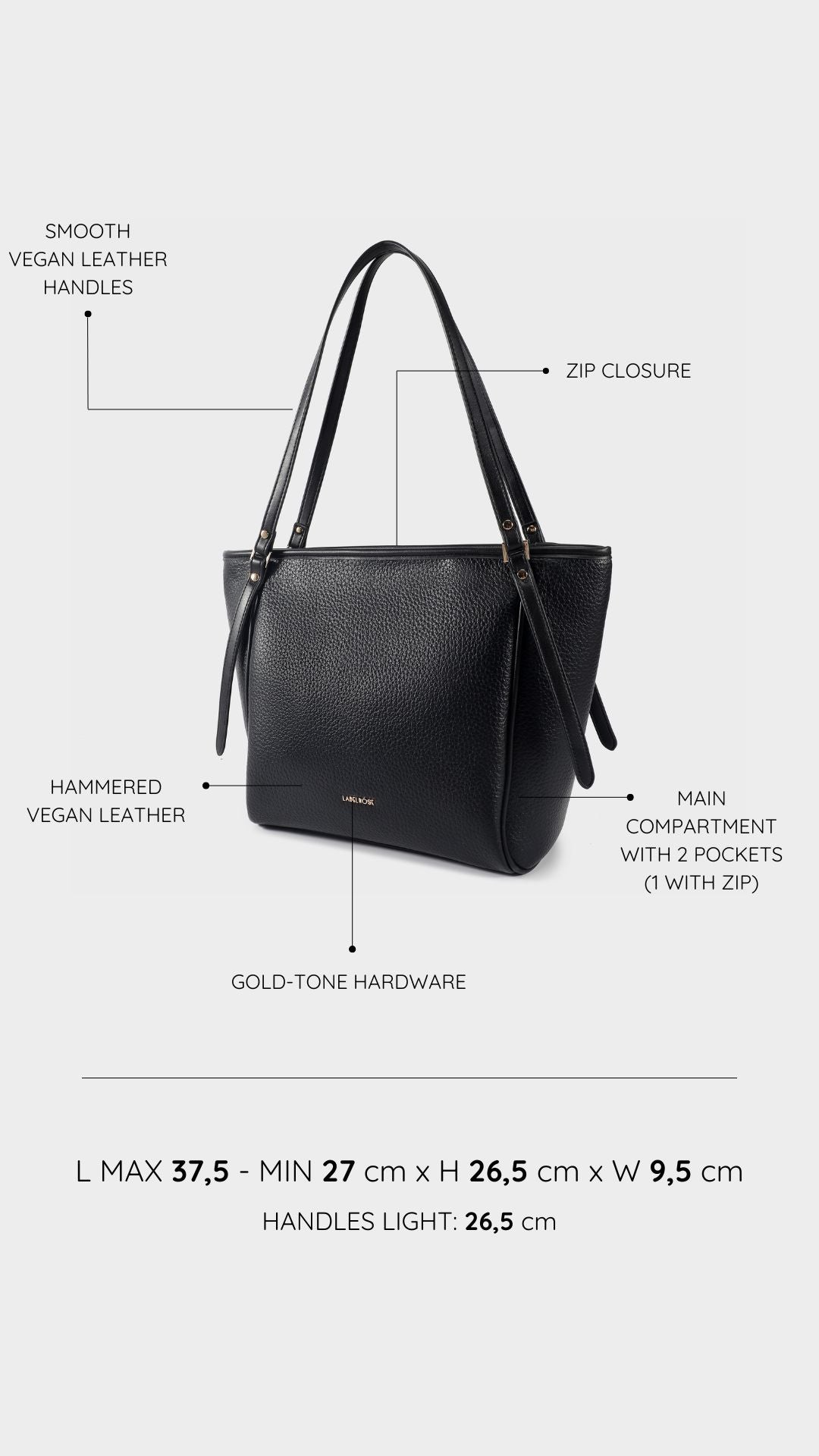 Borsa a spalla CRI - BLACK