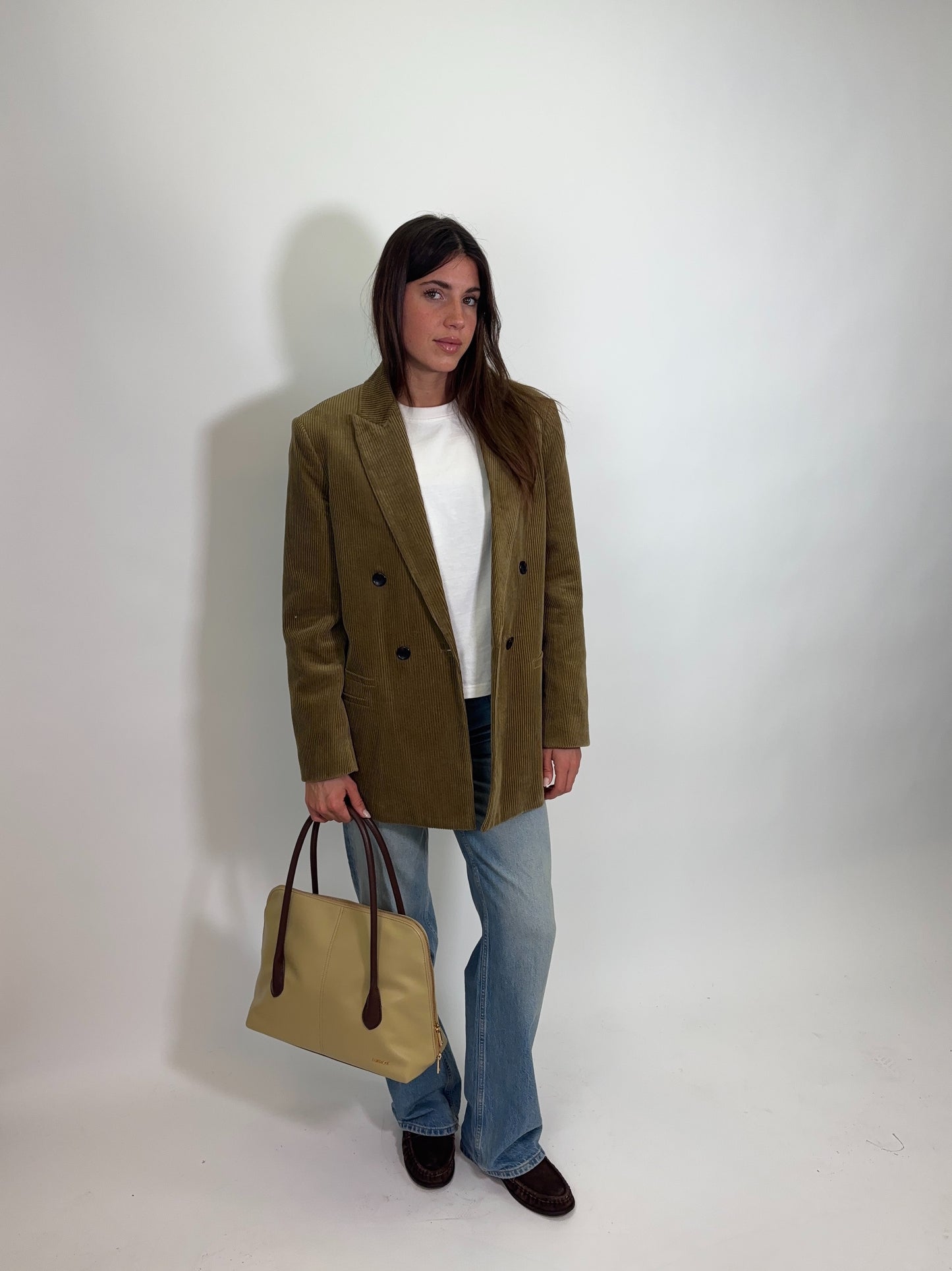 Borsa a spalla MELROSE - NUT CREAM