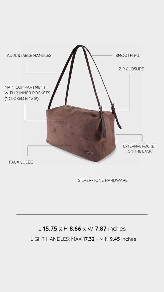 Shopping bag a spalla SIDNEY - TAUPE