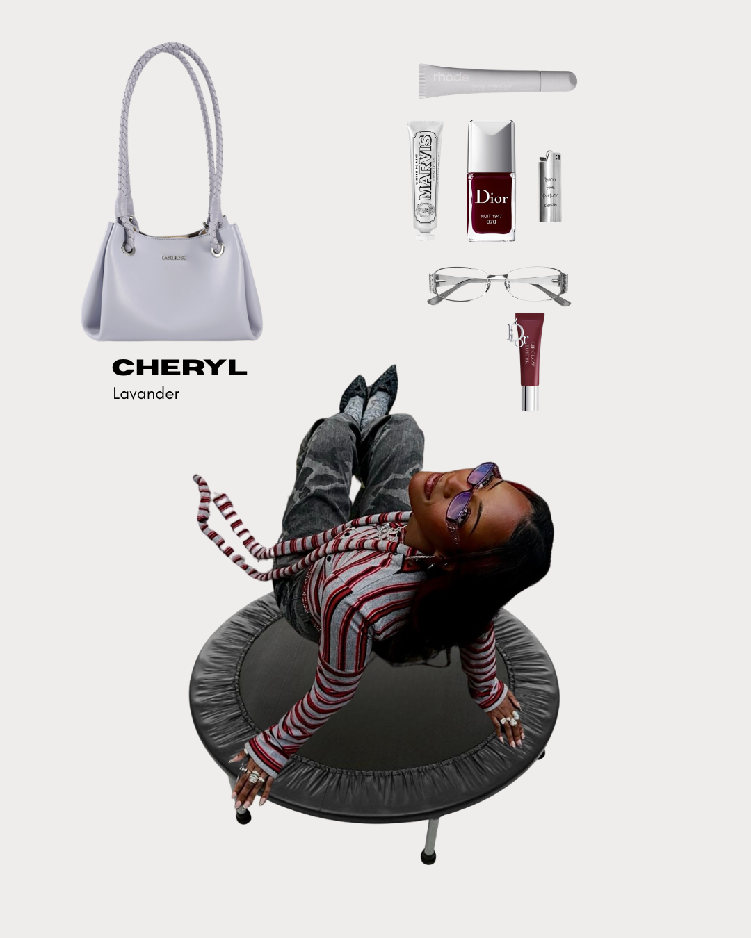 CHERYL Shoulder Bag - LAVANDER