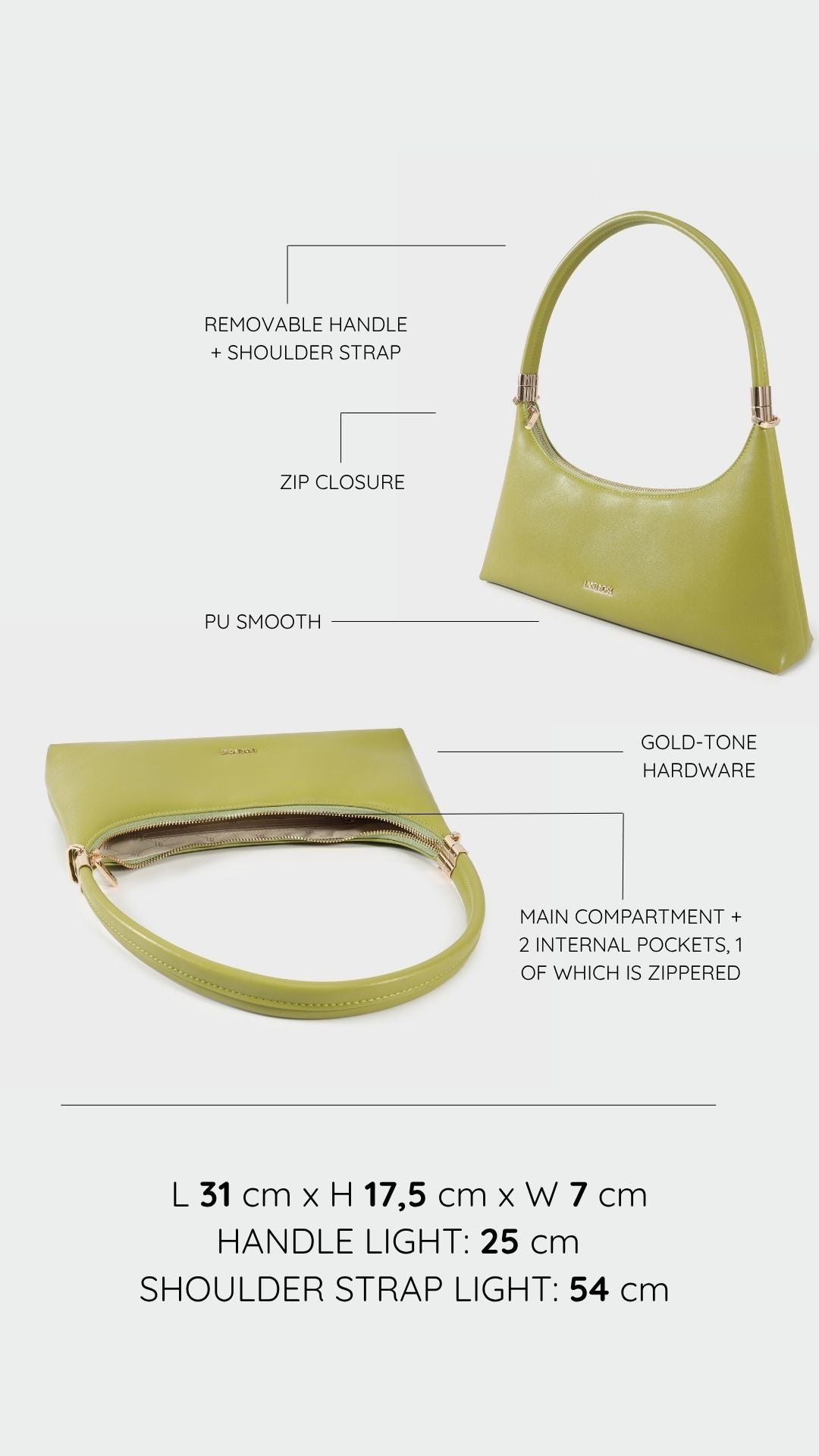 Borsa a spalla MAIA - GREEN