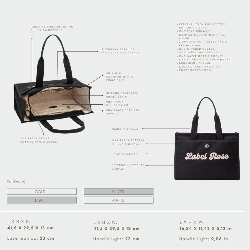 BOLSO TOTE LR - NEGRO