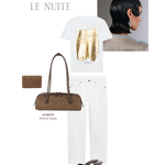 Bolso de hombro LE NUITE - ALMOND TAUPE