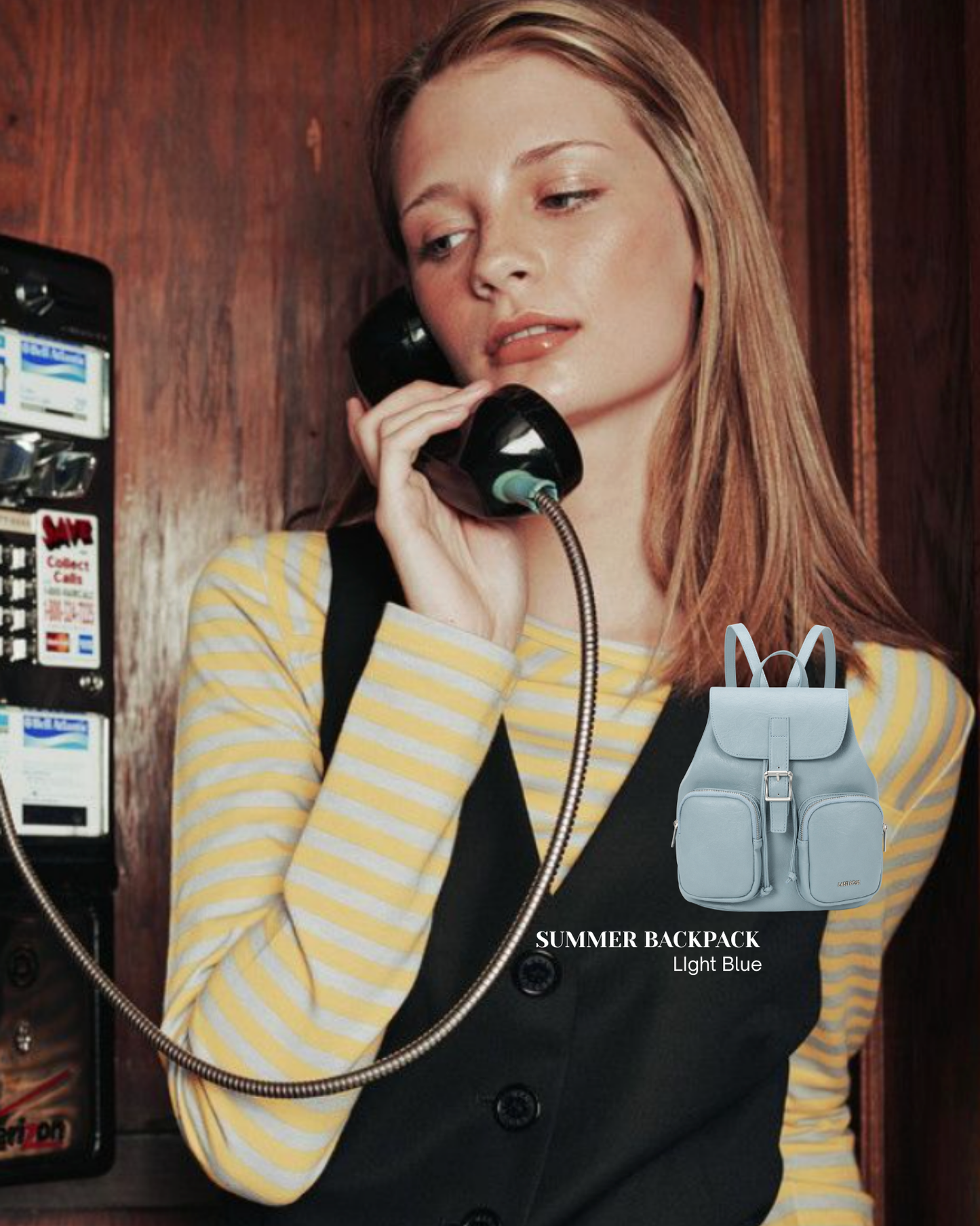 SUMMER BACKPACK backpack - LIGHT BLUE