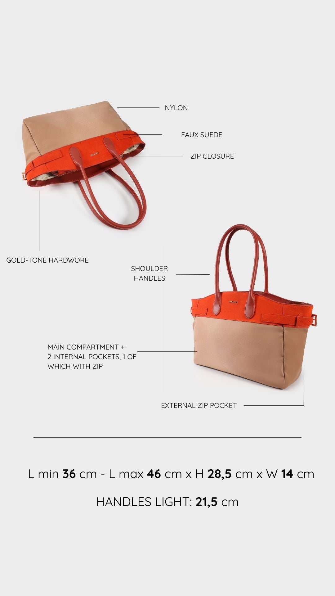 Maeve Shoulder Bag - ORANGE