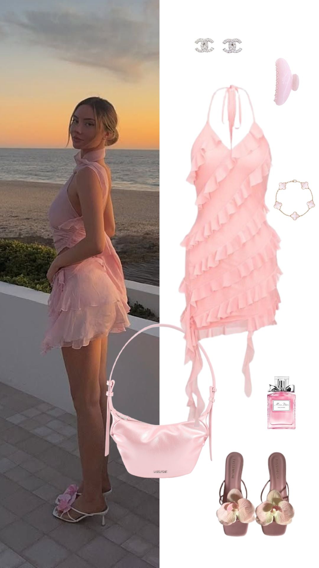 Borsa a spalla PENNY - PEARLY PINK