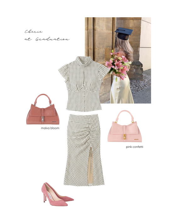 Borsa a mano CHERIE- PINK CONFETTI