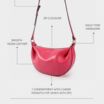 Borsa a spalla ARYA - CHERRY