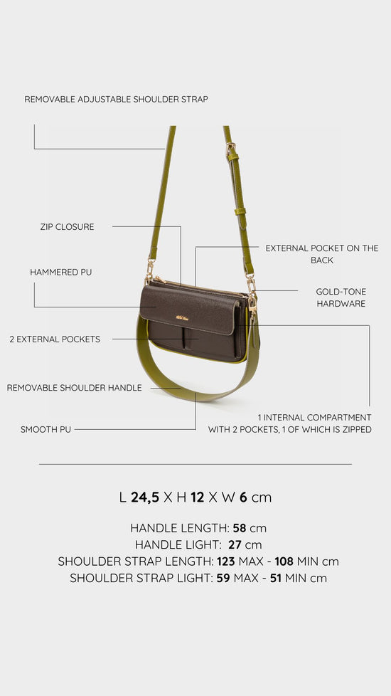 Borsa a spalla SABRINA - GREEN