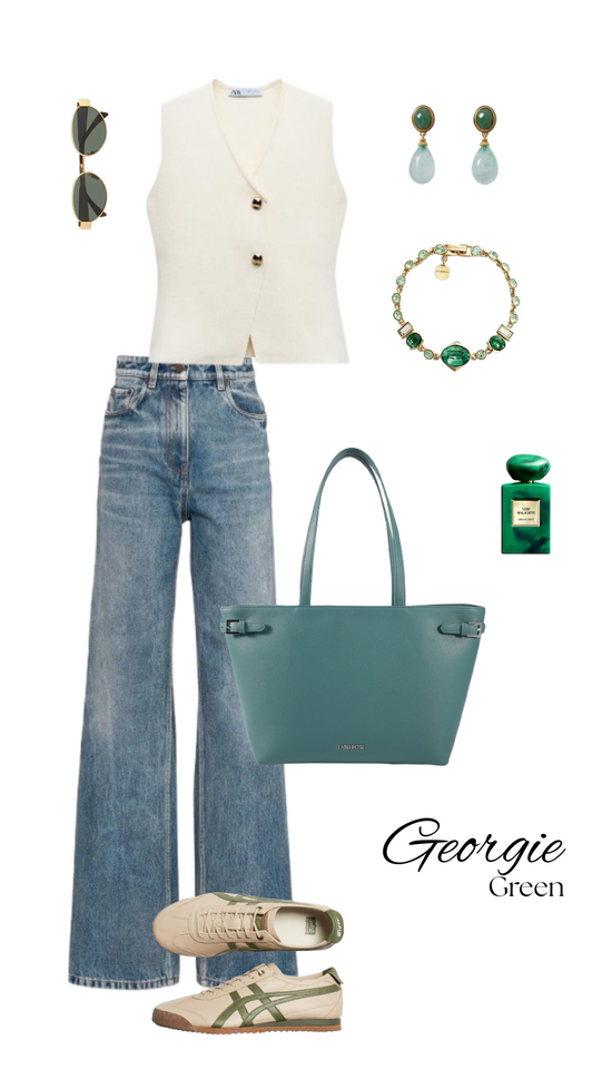Borsa a spalla Georgie - GREEN