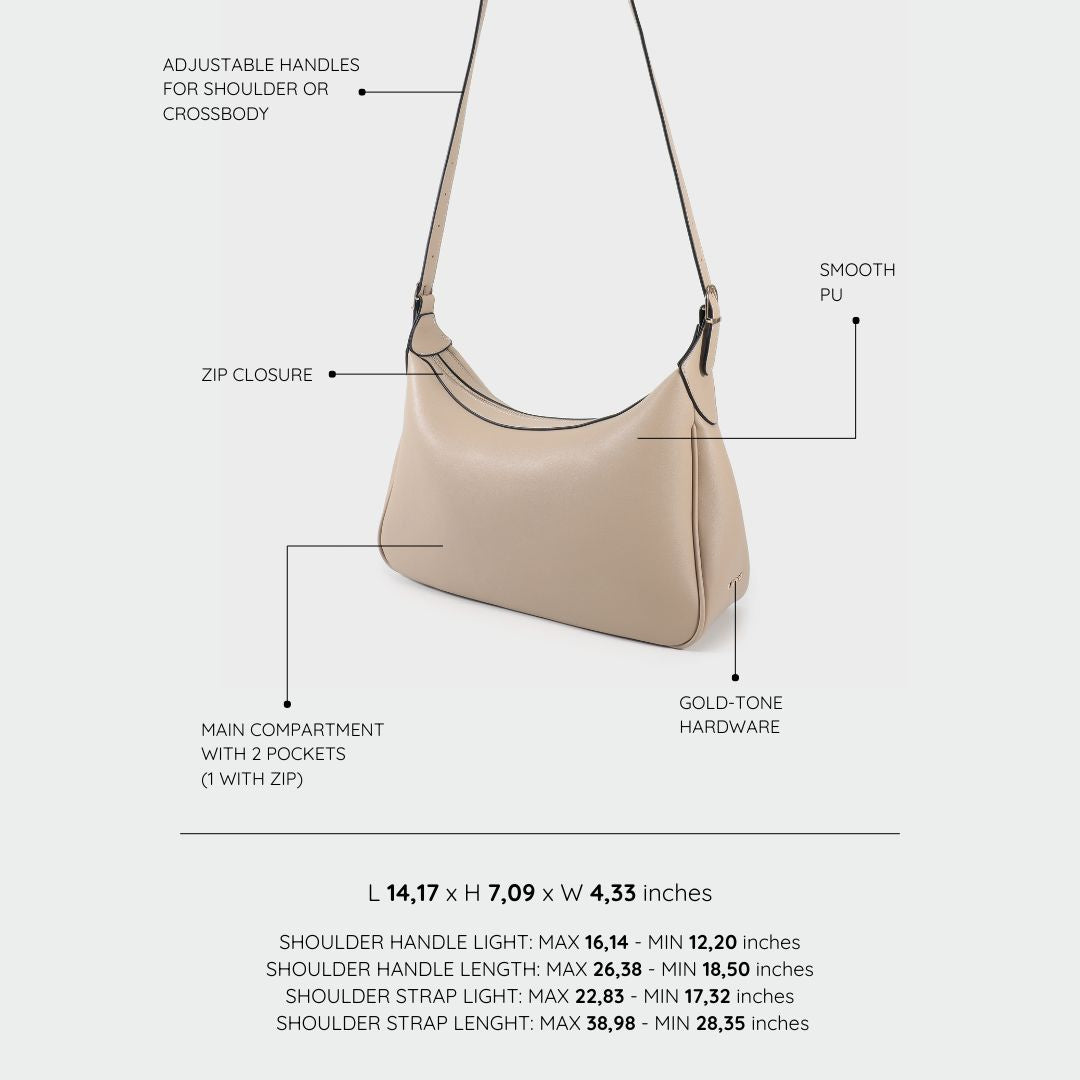 Borsa a spalla GABRY - BEIGE