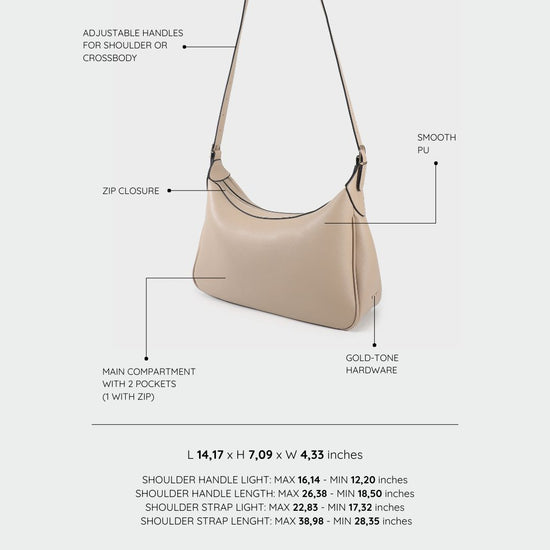 Borsa a spalla GABRY - BEIGE