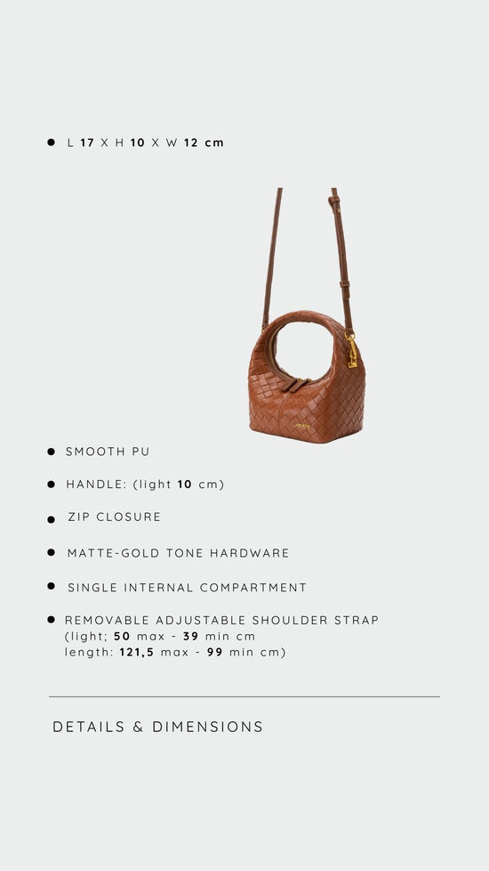 Borsa a mano WEAVE ICON - CARAMEL