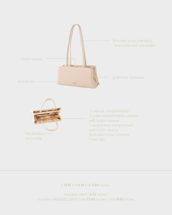 Borsa a mano PEARL- NUDE PEARL