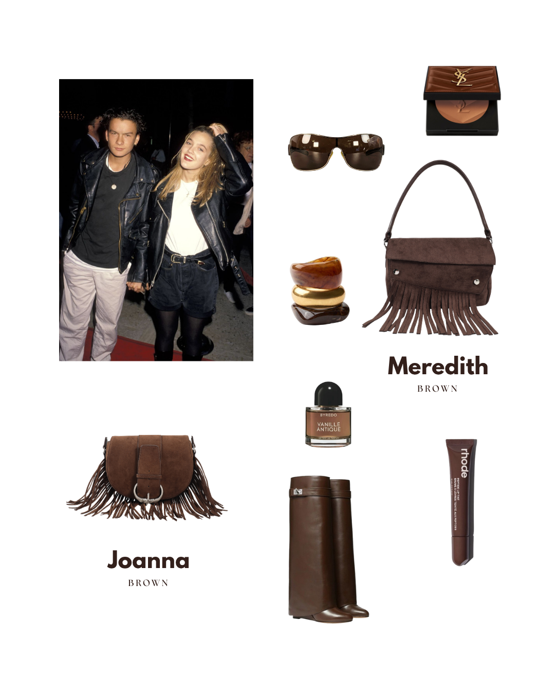 JOANNA Shoulder Bag - BROWN