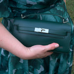 Borsa a mano FRANCESCA - FOREST GREEN