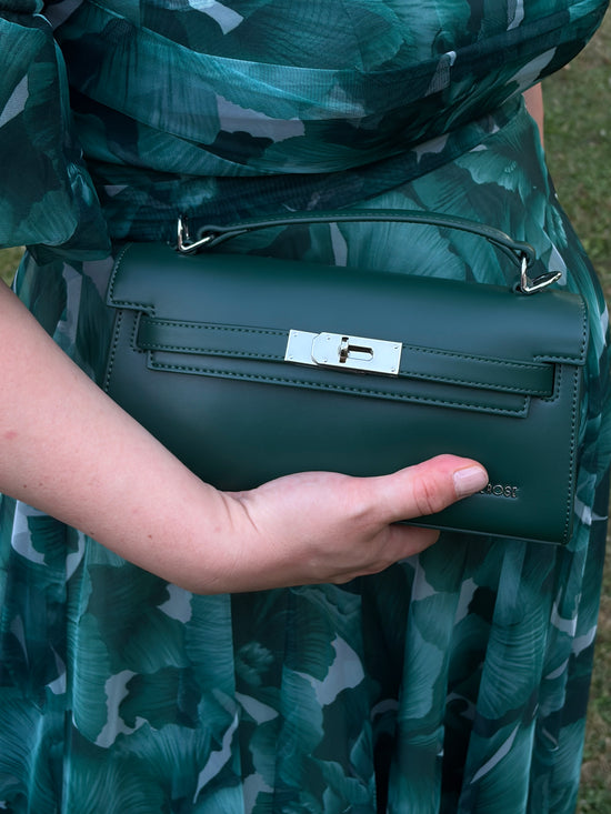 Borsa a mano FRANCESCA - FOREST GREEN