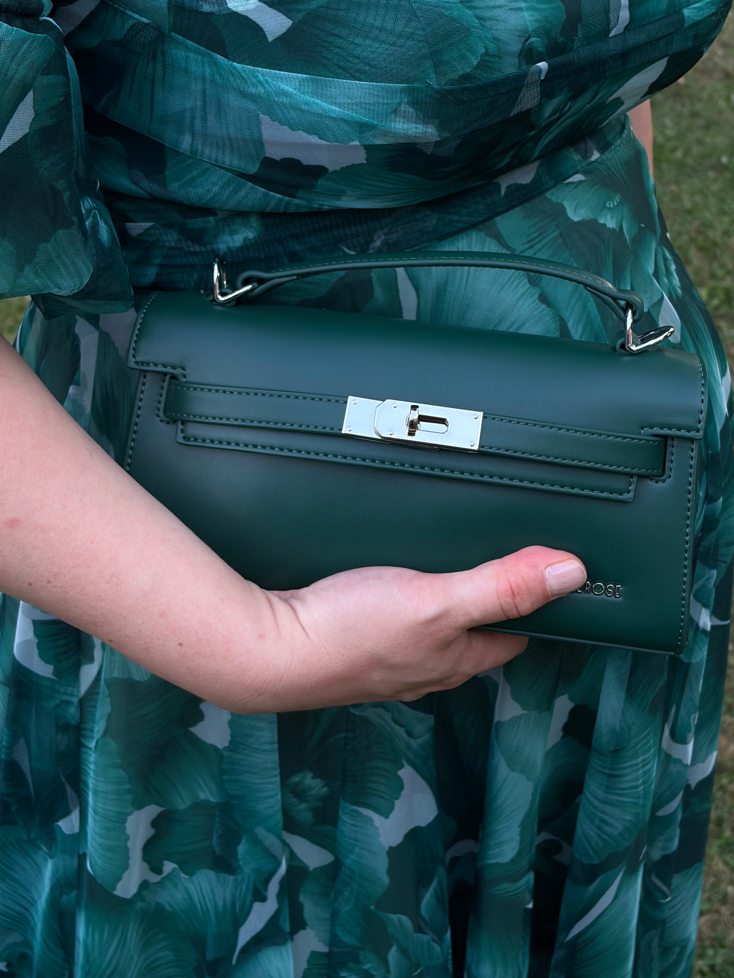 Borsa a mano FRANCESCA - FOREST GREEN